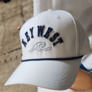 Freestyle White Cap with Gold Logo